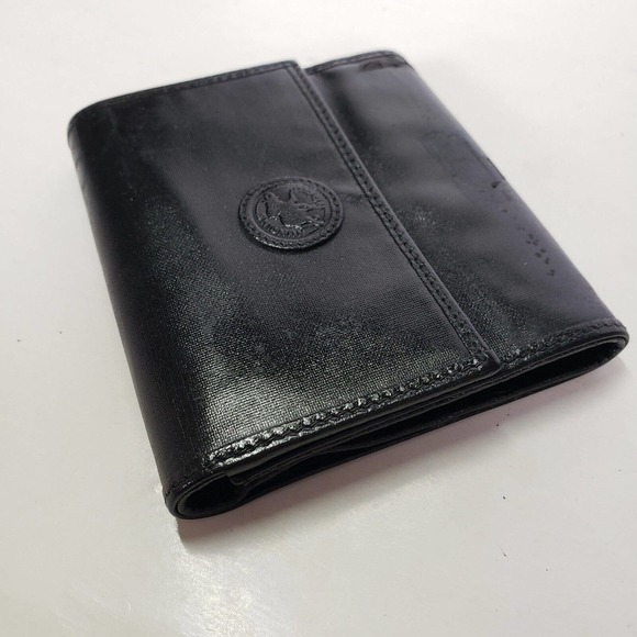 Hunting World Vintage Designer Black Wallet Credit Card Holder 3in1 Small Purse - Picture 9 of 9